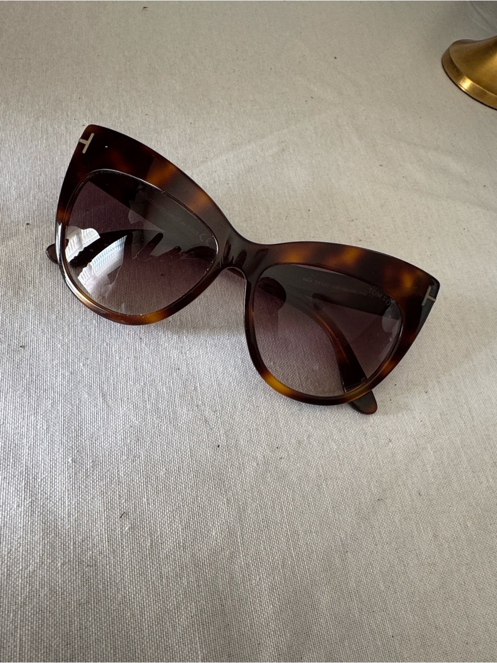 Tom Ford Tortoiseshell Cat-Eye Sunglasses - Brown Gradient